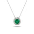 Bezel Emerald Pendant - Adelaide No. 6