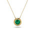 Bezel Emerald Pendant - Adelaide No. 4