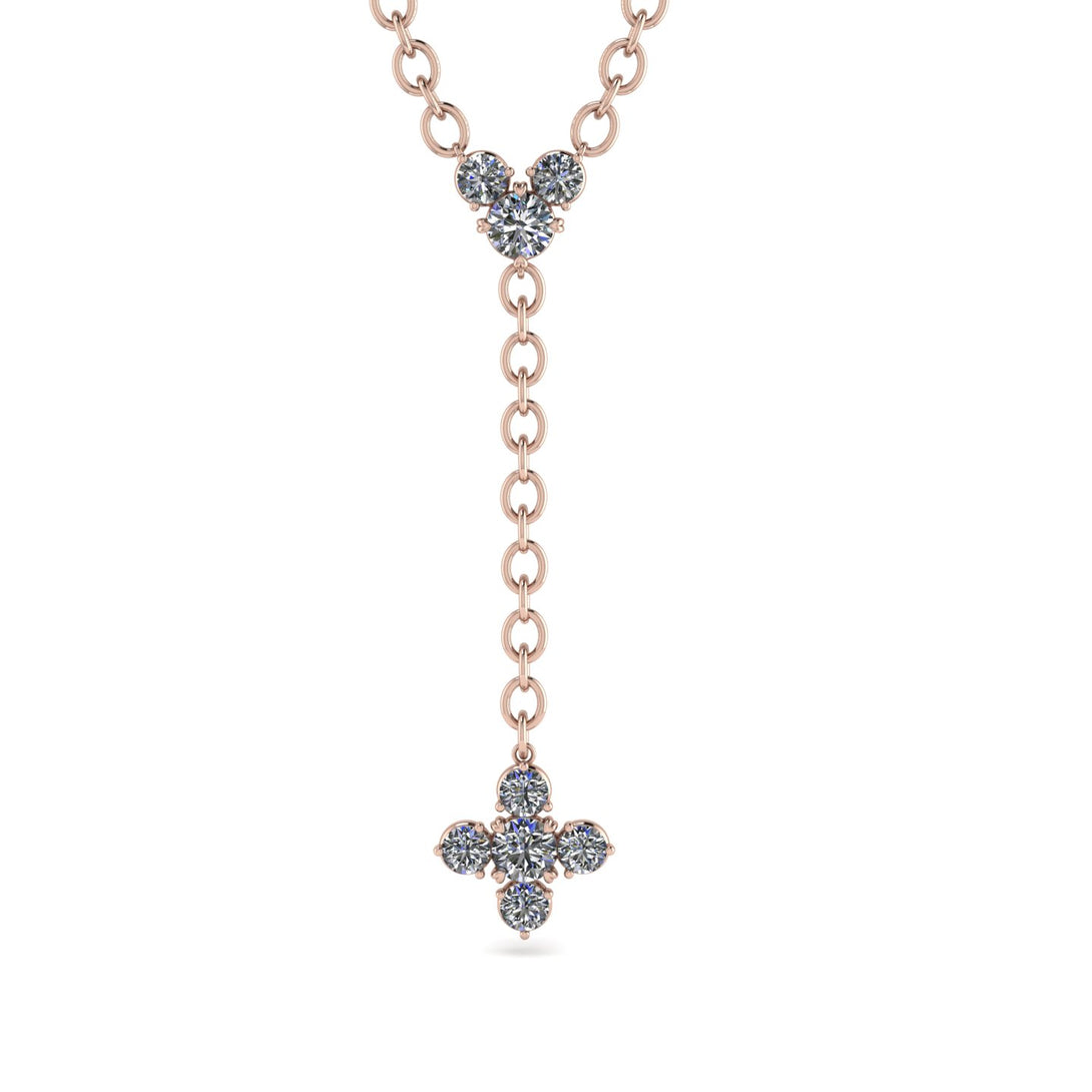 Tie Diamond Necklace Compass - Julissa No. 2
