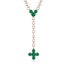 Tie Emerald Necklace Compass - Julissa No. 5