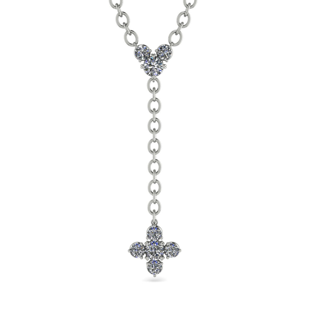 Tie Diamond Necklace Compass - Julissa No. 3