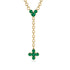 Tie Emerald Necklace Compass - Julissa No. 4