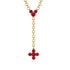 Tie Ruby Necklace Compass - Julissa No. 10