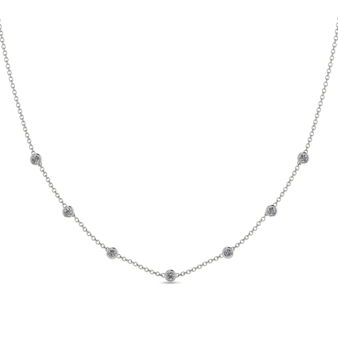 Minimalist Bezel Diamond Necklace - Liv No. 3