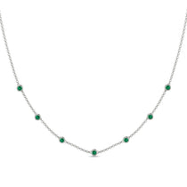 Minimalist Bezel Emerald Necklace - Liv No. 6 image 1
