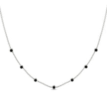 Minimalist Bezel Black Diamond Necklace - Liv No. 9 image 1