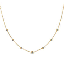 Minimalist Bezel Diamond Necklace - Liv No. 1 image 1