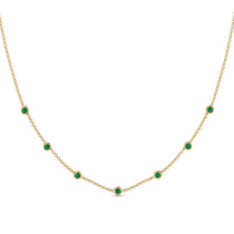 Minimalist Bezel Emerald Necklace - Liv No. 4 image 1