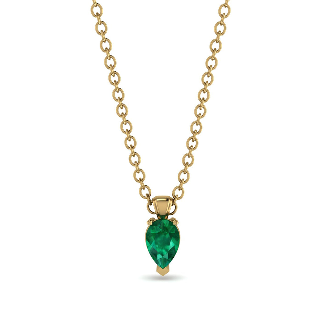 Pear Emerald Pendant - Logan No. 4