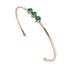 3 Stone Emerald Braclet - Eileen No. 5