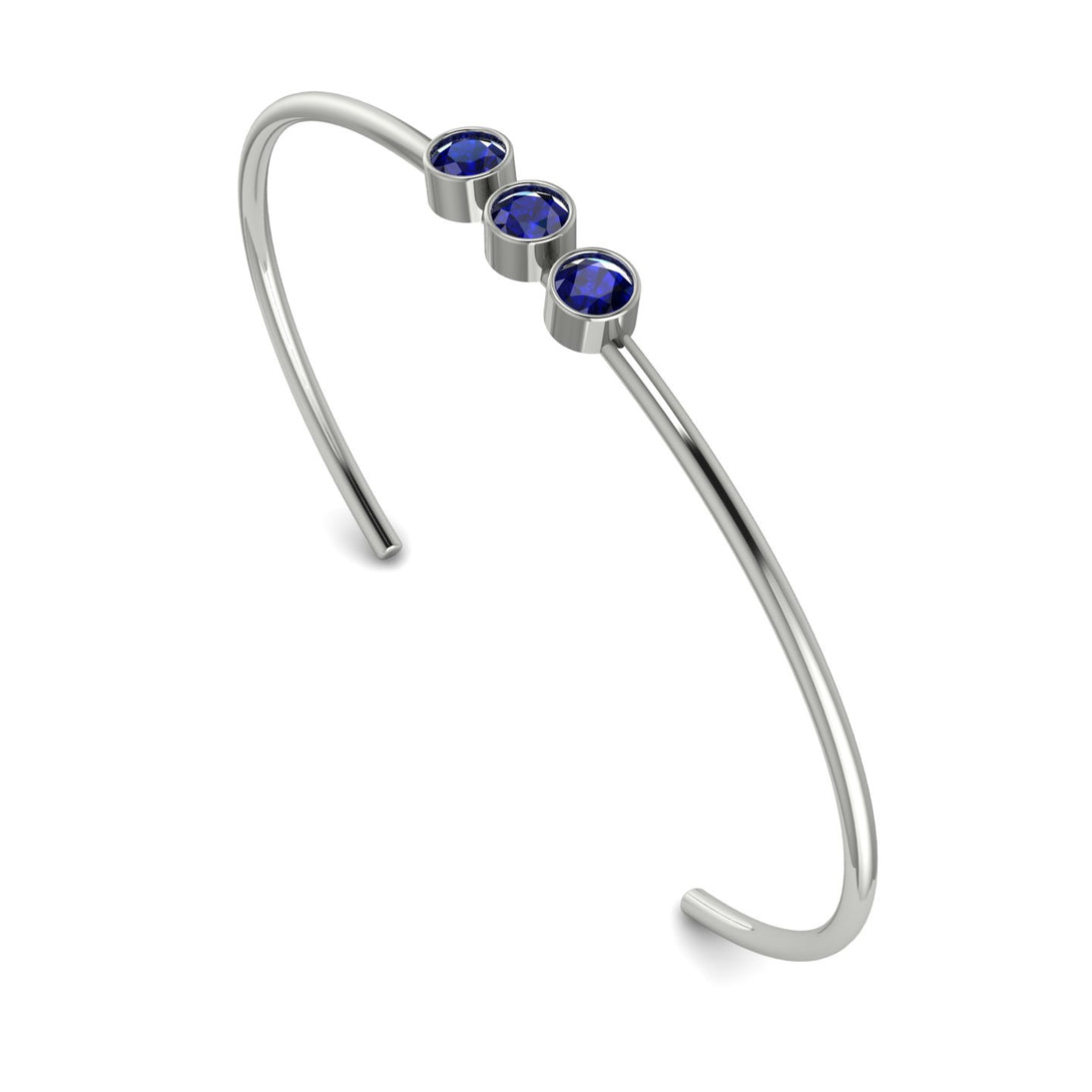 3 Stone Sapphire Braclet - Eileen No. 15