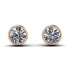 Bezel Stud Diamond Earrings - Royal No. 2