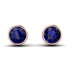 Bezel Stud Sapphire Earrings - Royal No. 14