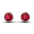 Bezel Stud Ruby Earrings - Royal No. 12