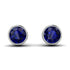 Bezel Stud Sapphire Earrings - Royal No. 15