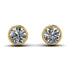 Bezel Stud Diamond Earrings - Royal No. 1