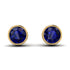 Bezel Stud Sapphire Earrings - Royal No. 13