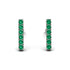 Geometrical Gold Bar Emerald Earrings - Bonnie No. 6 image 1