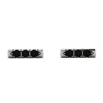 3 Black Diamonds Stud Earrings - Mina No. 9 image 1