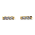3 Diamonds Stud Earrings - Mina No. 1