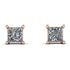 Princess Cut Stud Earrings - Kenia No. 2