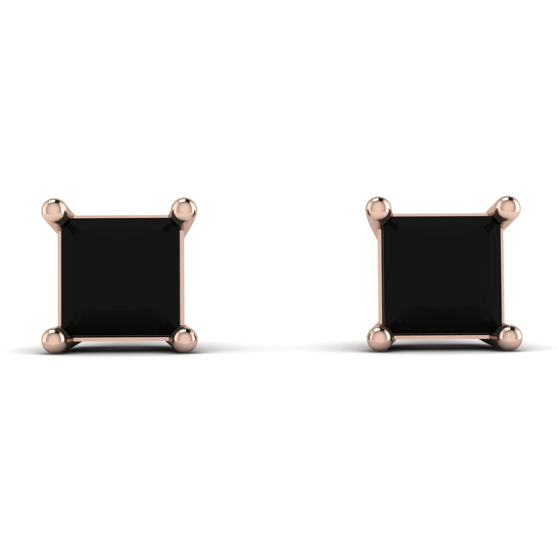 Princess Cut Stud Earrings - Kenia No. 8