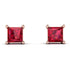 Princess Cut Stud Earrings - Kenia No. 11