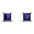 Princess Cut Stud Earrings - Kenia No. 14