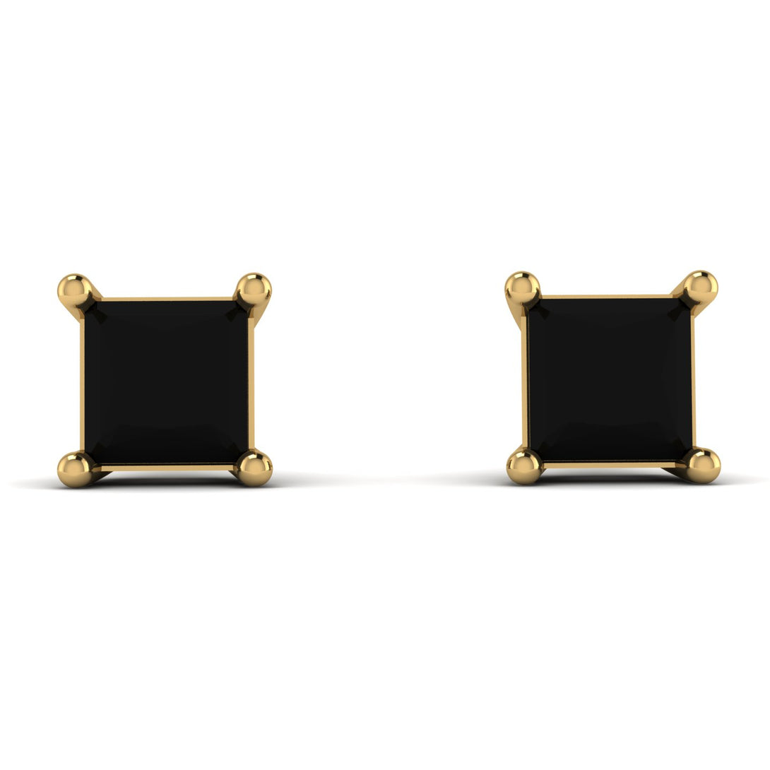 Princess Cut Stud Earrings - Kenia No. 7