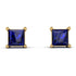Princess Cut Stud Earrings - Kenia No. 13