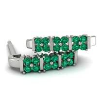 Emerald Minimalist Earrings - Elliot No. 6 image 1