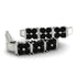 Black Diamond Minimalist Earrings - Elliot No. 9 image 1