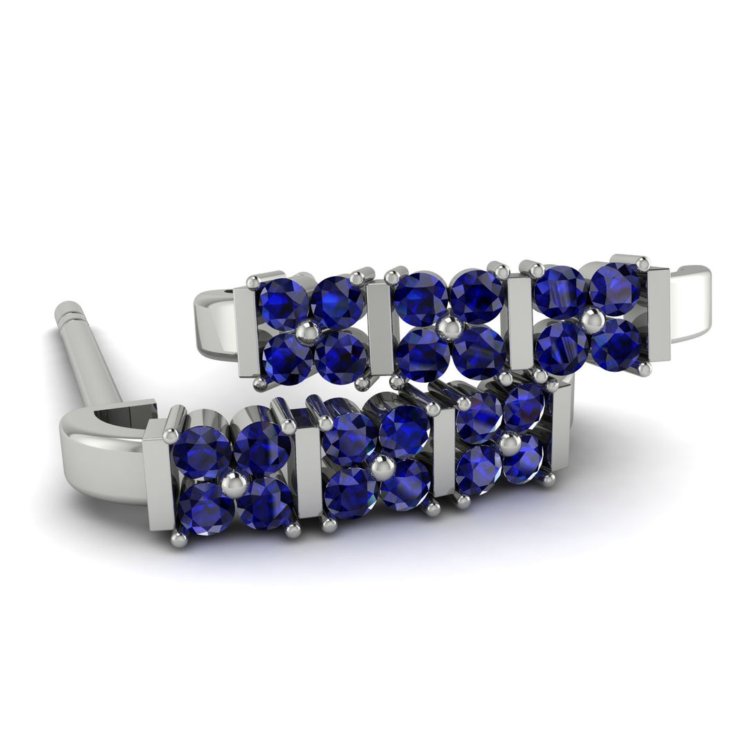 Sapphire Minimalist Earrings - Elliot No. 15