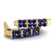 Sapphire Minimalist Earrings - Elliot No. 13 image 1