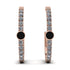 Hoop Black Diamond Earrings Micro Pave - Ansley No. 8