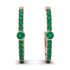 Hoop Emerald Earrings Micro Pave - Ansley No. 20