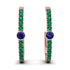 Hoop Sapphire Earrings Micro Pave - Ansley No. 29 image 1