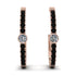Hoop Diamond Earrings Micro Pave - Ansley No. 32 image 1