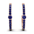 Hoop Sapphire Earrings Micro Pave - Ansley No. 74