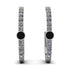 Hoop Black Diamond Earrings Micro Pave - Ansley No. 9 image 1