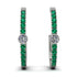 Hoop Diamond Earrings Micro Pave - Ansley No. 18 image 1
