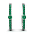 Hoop Emerald Earrings Micro Pave - Ansley No. 21