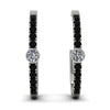 Hoop Diamond Earrings Micro Pave - Ansley No. 33