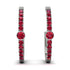 Hoop Ruby Earrings Micro Pave - Ansley No. 57