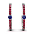 Hoop Sapphire Earrings Micro Pave - Ansley No. 60 image 1
