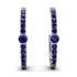 Hoop Sapphire Earrings Micro Pave - Ansley No. 75