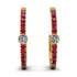 Hoop Diamond Earrings Micro Pave - Ansley No. 46 image 1