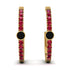 Hoop Black Diamond Earrings Micro Pave - Ansley No. 52