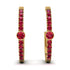 Hoop Ruby Earrings Micro Pave - Ansley No. 55