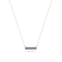 Small Diamond Necklace Bar With - Zahra No. 2 image 1